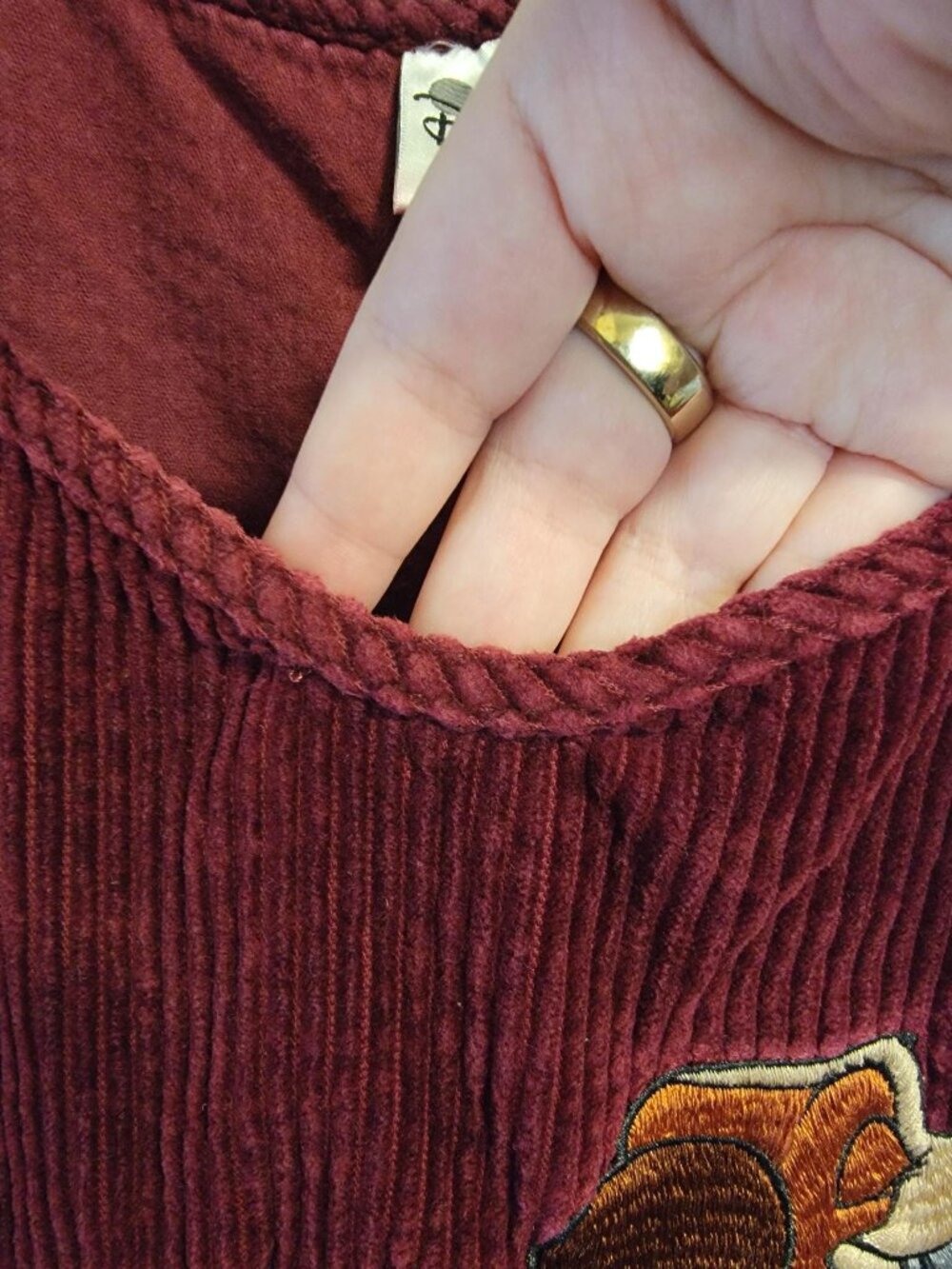Vintage Disney Lady & The Tramp Corduroy Dress - Picture 8 of 8